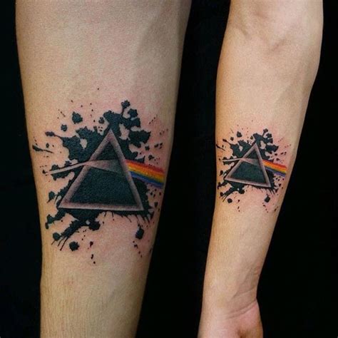 darkside tattooing|pink floyd tattoo minimalist.